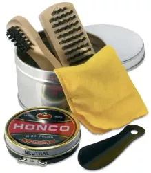 Set ingrijire a pantofilor 5 piese perii si accesorii 9 x 9 cm 