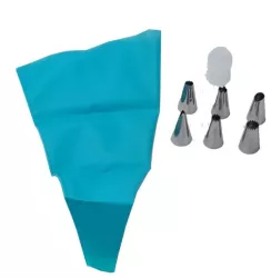 Set ornare tort model simplu 6 capete punga 4 x 4 cm M4 