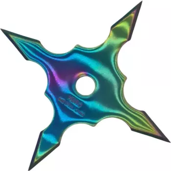 Steluta ninja pentru aruncat la tinta fade 4 colturi 10 cm 