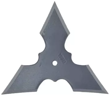 Steluta ninja pentru aruncat la tinta neagra 3 colturi 6 cm 