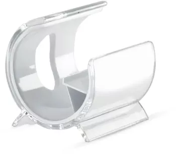 Suport plastic pentru telefon mobil cu strat transparent 5 5 x 5 5 x 5 cm 