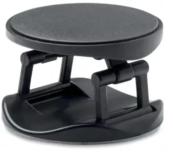 Suport Telefon rotund pliabil pentru telefon din ABS cu adeziv 3M Negru 4x2.5 cm 