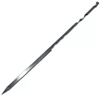 Tepusa Pentru Frigarui cu Inel 60 cm Metal Argintiu 