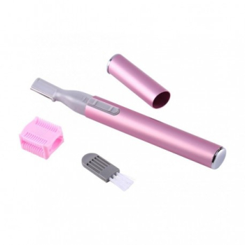 Trimmer Mini Techstar® Facial Compact Cu Baterii pentru Dame Roz