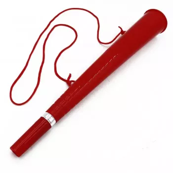 Vuvuzela Goarna Simpla Petreceri Stadion Miting Rosie cu Snur 36 cm 