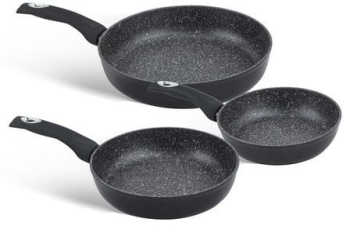 Set 3 tigai din Aluminiu Edenberg 48148 acoperire marmura 20/24/28CM 