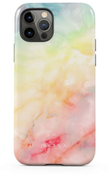 Husa Burga Dual Layer New Flame Rainbow compatibila cu iPhone 12 / 12 Pro 