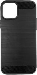 Husa Lemontti Carbon Case Flexible compatibila cu iPhone 12 / 12 Pro Negru 