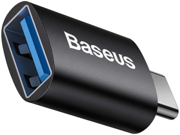Adaptor conversie USB-A 3.1 la USB Type C, Baseus, până la 10Gbps, negru — imaginea 2