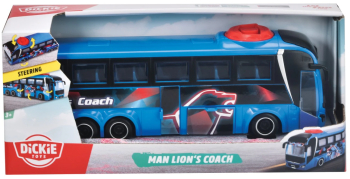 Autobuz Dickie Toys MAN Lion's Coach 26 5 cm albastru 