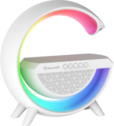 Boxa portabila wireless Marvo SG-302 Incarcare wireless RGB alba 