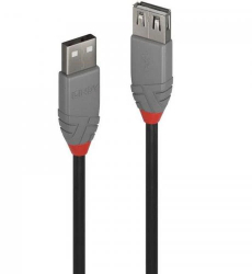 Cablu Lindy LY-36702 USB 2.0 male - USB 2.0 female 1m Black