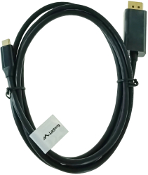Cablu USB-C la DisplayPort 1.8m tata-tata Lanberg 43681 HDR DPCP 1.0 4K-60Hz negru