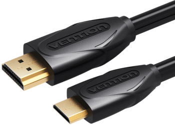 Cablul Mini HDMI la HDMI Full HD 1080P Placat cu aur 1 metru Vention 