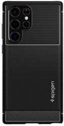 Carcasa Spigen Rugged Armor compatibila cu Samsung Galaxy S22 Ultra Matte Black 