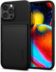 Carcasa Spigen Slim Armor CS compatibila cu iPhone 13 Pro Max Black 