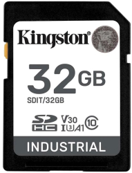 Card de memorie Kingston 32GB SDHC Clasa Industriala 10 U3 V30 A1 