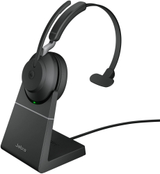 Casti cu microfon Jabra Evolve2 65 MS Mono USB Stand Negru 
