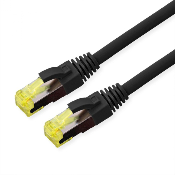 Cablu de rețea RJ45 exterior S/FTP cat.6A TPE LSOH 1m Negru Roline 21.15.0751