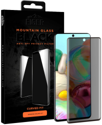 Folie Eiger Sticla 3D Privacy Mountain Glass compatibila cu Samsung Galaxy A71 Clear
