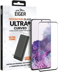 Folie Eiger Sticla + Ultra 3D Case Friendly compatibila cu Samsung Galaxy S20 Clear Black