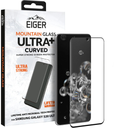 Folie Eiger Sticla + Ultra 3D Case Friendly compatibila cu Samsung Galaxy S20 Ultra Clear Black 