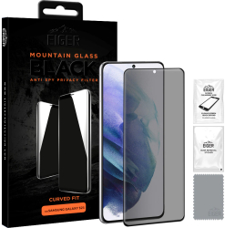Folie de protectie Eiger Sticla 3D Privacy pentru Samsung Galaxy S21 0.33mm 9H case friendly 