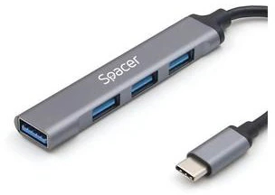 HUB extern Spacer USB- C aluminiu