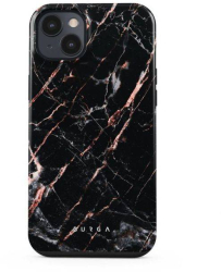 Husa Burga Dual Layer Rose Gold Marble compatibila cu iPhone 14 Plus 