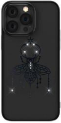 Husa Devia Summer Series Protective cu Cristale Swarovski compatibila cu iPhone 14 Pro Black 