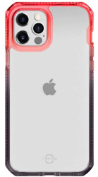 Husa IT Skins Husa Supreme Prism compatibila cu iPhone 12 Pro Max Coral & Black antishock antimicrobial 