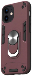 Husa Lemontti Armour Series 2 in 1 compatibila cu iPhone 12 Mini Wine Red 