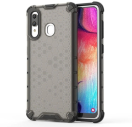 Husa Lemontti Honeycomb compatibila cu Samsung Galaxy A30 Grey 