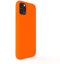 Husa Lemontti Liquid Silicon compatibila cu iPhone 11 Pro Orange 