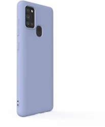 Husa Lemontti Silicon Soft Slim compatibila cu Samsung Galaxy A21s Lavender Gray 