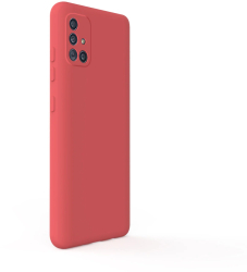 Husa Lemontti Silicon Soft Slim compatibila cu Samsung Galaxy A51 Santa Red 