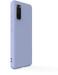 Husa Lemontti Silicon Soft Slim compatibila cu Samsung Galaxy S20 Lavender Gray 