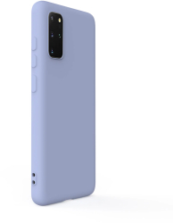 Husa Lemontti Silicon Soft Slim compatibila cu Samsung Galaxy S20 Plus Lavender Gray 