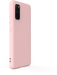 Husa Lemontti Silicon Soft Slim compatibila cu Samsung Galaxy S20 Plus Pink Sand 