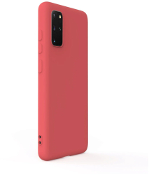 Husa Lemontti Silicon Soft Slim compatibila cu Samsung Galaxy S20 Plus Santa Red 