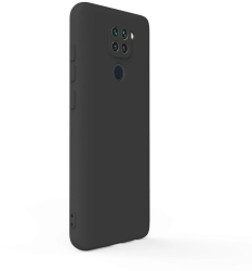 Husa Lemontti Silicon Soft Slim compatibila cu Xiaomi Redmi Note 9 4G Negru 
