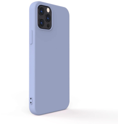 Husa Lemontti Silicon Soft Slim compatibila cu iPhone 12 Pro Max Lavender Gray 
