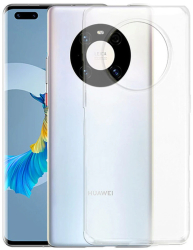 Husa Lemontti Silicon compatibila cu Huawei Mate 40 Pro 4G Transparent 