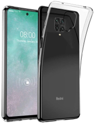Husa Lemontti Silicon compatibila cu Xiaomi Redmi Note 9 Pro 4G Transparent 