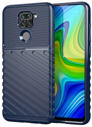 Husa Lemontti Thunder Case compatibila cu Xiaomi Redmi Note 9 Redmi 10X 4G Albastru 