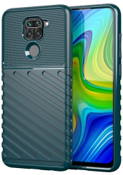 Husa Lemontti Thunder Case compatibila cu Xiaomi Redmi Note 9 Redmi 10X 4G Verde