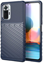 Husa Lemontti Thunder compatibila cu Xiaomi Redmi Note 10 Pro Albastru 