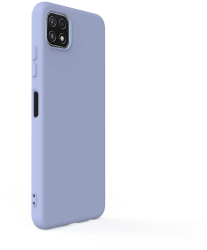 Husa Silicon Lemontti Soft Slim compatibil cu Samsung Galaxy A22 5G Lavender Gray 