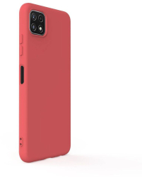 Husa Silicon Lemontti Soft Slim compatibil cu Samsung Galaxy A22 5G Santa Red 