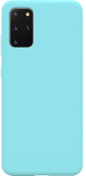 Husa de protectie 360° Lemontti Liquid Silicon compatibila cu Samsung Galaxy S20 Plus Tiffany Blue 